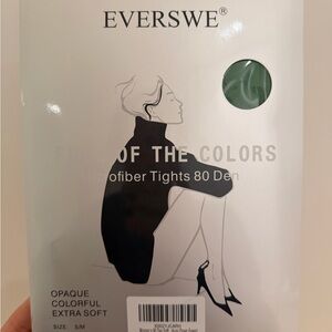 Green Microfiber Tights